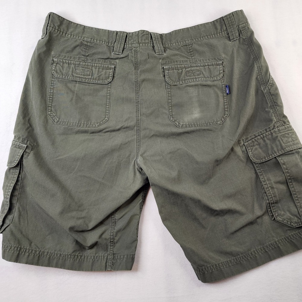 North Face Cargo Shorts Mens Size 40 Olive Green Ripstop Hiking Utility - Picture 9 of 11